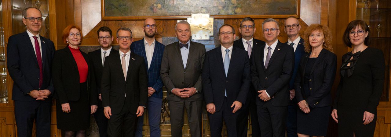Delegation in der Residenz des Prager Oberbürgermeisters